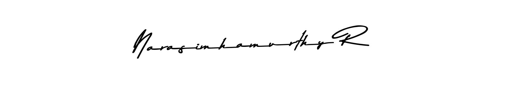 Asem Kandis PERSONAL USE is a professional signature style that is perfect for those who want to add a touch of class to their signature. It is also a great choice for those who want to make their signature more unique. Get Narasimhamurthy R name to fancy signature for free. Narasimhamurthy R signature style 9 images and pictures png