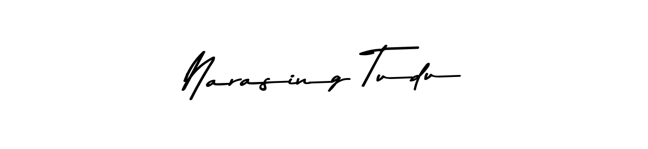 This is the best signature style for the Narasing Tudu name. Also you like these signature font (Asem Kandis PERSONAL USE). Mix name signature. Narasing Tudu signature style 9 images and pictures png