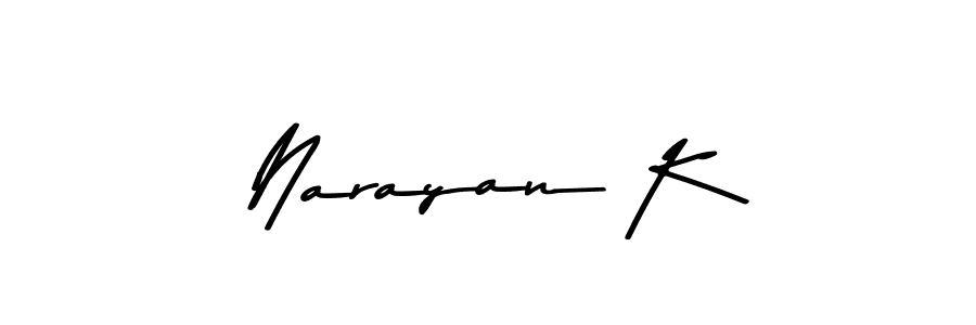 Narayan K stylish signature style. Best Handwritten Sign (Asem Kandis PERSONAL USE) for my name. Handwritten Signature Collection Ideas for my name Narayan K. Narayan K signature style 9 images and pictures png