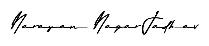 Discover how Narayan Nagar Jadhav looks in an executive cursive font (Asem Kandis PERSONAL USE). Perfect for legal documents, invoices, and certificates. Narayan Nagar Jadhav signature style 9 images and pictures png