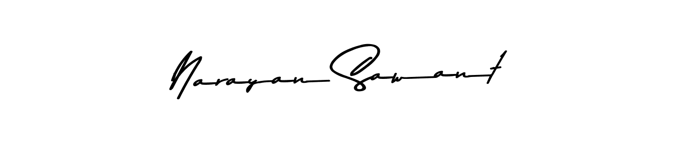 Make a beautiful signature design for name Narayan Sawant. Use this online signature maker to create a handwritten signature for free. Narayan Sawant signature style 9 images and pictures png