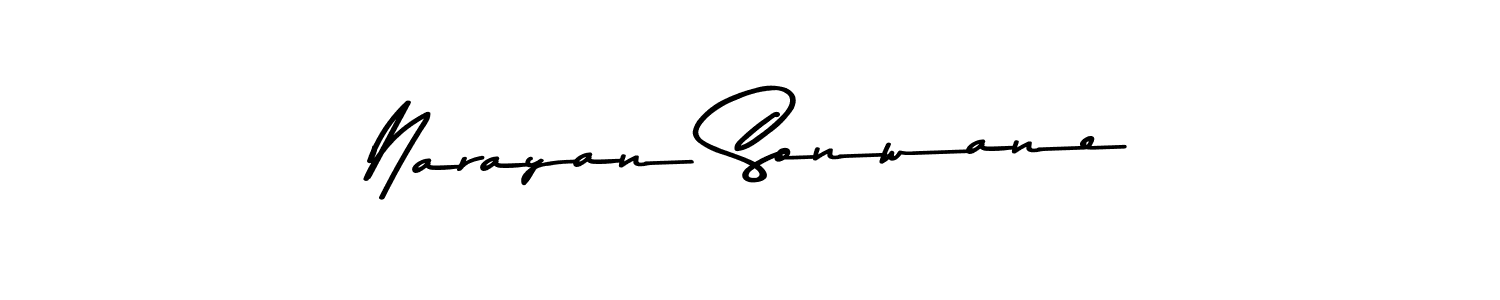 The best way (Asem Kandis PERSONAL USE) to make a short signature is to pick only two or three words in your name. The name Narayan Sonwane include a total of six letters. For converting this name. Narayan Sonwane signature style 9 images and pictures png