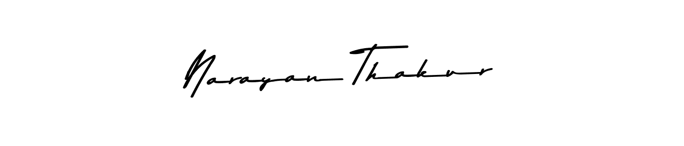 Make a beautiful signature design for name Narayan Thakur. With this signature (Asem Kandis PERSONAL USE) style, you can create a handwritten signature for free. Narayan Thakur signature style 9 images and pictures png