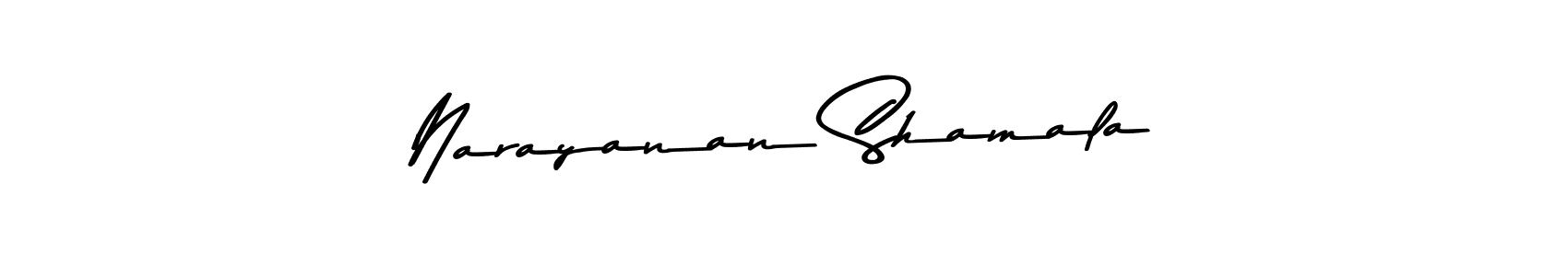 How to Draw Narayanan Shamala signature style? Asem Kandis PERSONAL USE is a latest design signature styles for name Narayanan Shamala. Narayanan Shamala signature style 9 images and pictures png