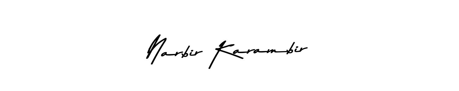 Also we have Narbir Karambir name is the best signature style. Create professional handwritten signature collection using Asem Kandis PERSONAL USE autograph style. Narbir Karambir signature style 9 images and pictures png