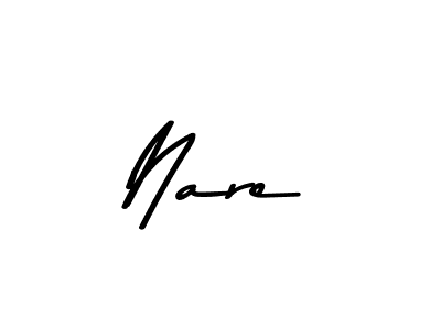 Use a signature maker to create a handwritten signature online. With this signature software, you can design (Asem Kandis PERSONAL USE) your own signature for name Nare. Nare signature style 9 images and pictures png