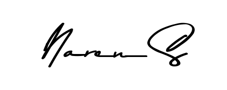 Make a beautiful signature design for name Naren S. With this signature (Asem Kandis PERSONAL USE) style, you can create a handwritten signature for free. Naren S signature style 9 images and pictures png