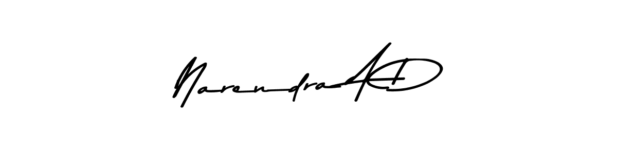 Make a beautiful signature design for name Narendra A D. Use this online signature maker to create a handwritten signature for free. Narendra A D signature style 9 images and pictures png