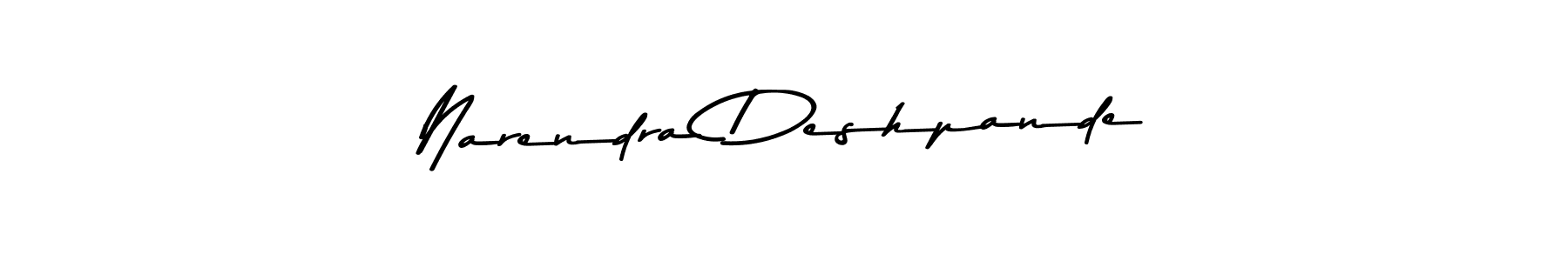 Use a signature maker to create a handwritten signature online. With this signature software, you can design (Asem Kandis PERSONAL USE) your own signature for name Narendra Deshpande. Narendra Deshpande signature style 9 images and pictures png