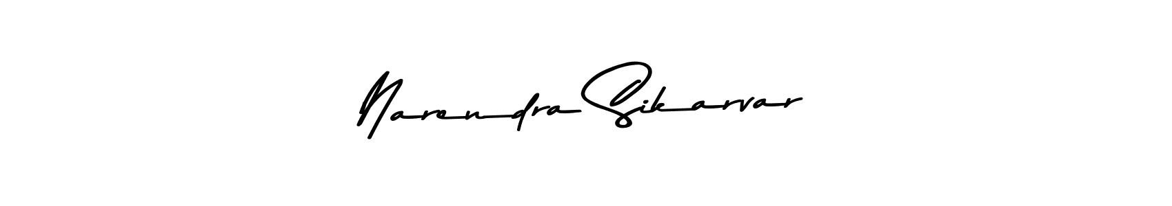 Narendra Sikarvar stylish signature style. Best Handwritten Sign (Asem Kandis PERSONAL USE) for my name. Handwritten Signature Collection Ideas for my name Narendra Sikarvar. Narendra Sikarvar signature style 9 images and pictures png