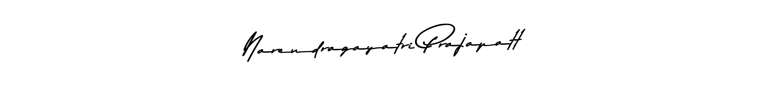 Narendragayatri Prajapatt stylish signature style. Best Handwritten Sign (Asem Kandis PERSONAL USE) for my name. Handwritten Signature Collection Ideas for my name Narendragayatri Prajapatt. Narendragayatri Prajapatt signature style 9 images and pictures png