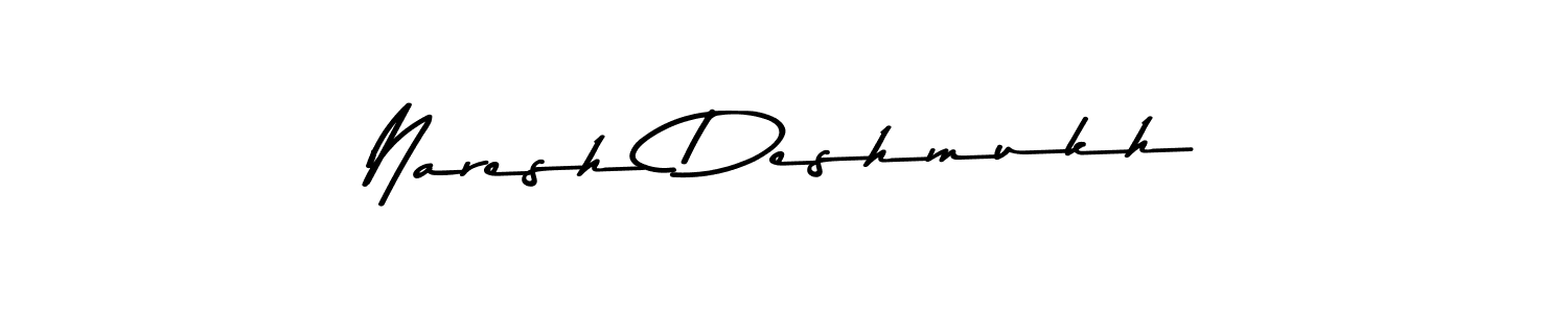 Asem Kandis PERSONAL USE is a professional signature style that is perfect for those who want to add a touch of class to their signature. It is also a great choice for those who want to make their signature more unique. Get Naresh Deshmukh name to fancy signature for free. Naresh Deshmukh signature style 9 images and pictures png