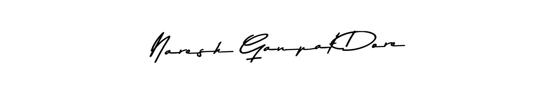 Naresh Ganpat Dore stylish signature style. Best Handwritten Sign (Asem Kandis PERSONAL USE) for my name. Handwritten Signature Collection Ideas for my name Naresh Ganpat Dore. Naresh Ganpat Dore signature style 9 images and pictures png