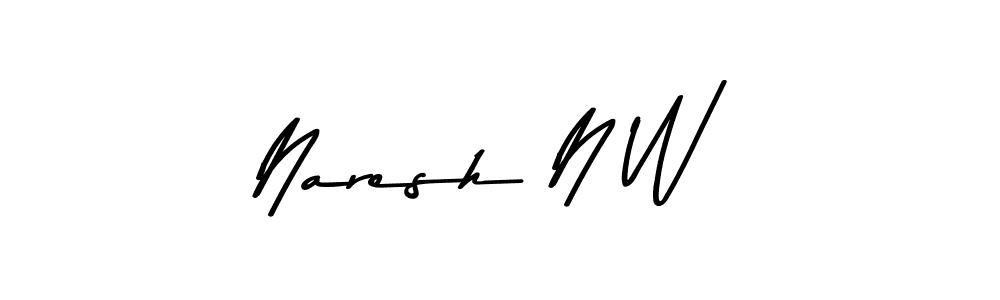 Here are the top 10 professional signature styles for the name Naresh N W. These are the best autograph styles you can use for your name. Naresh N W signature style 9 images and pictures png