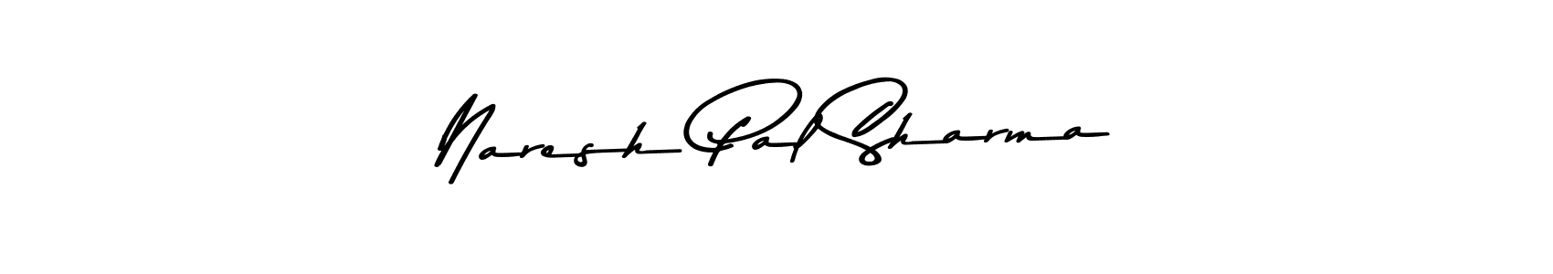 How to make Naresh Pal Sharma name signature. Use Asem Kandis PERSONAL USE style for creating short signs online. This is the latest handwritten sign. Naresh Pal Sharma signature style 9 images and pictures png