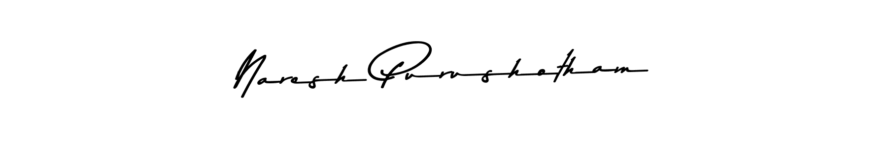 Create a beautiful signature design for name Naresh Purushotham. With this signature (Asem Kandis PERSONAL USE) fonts, you can make a handwritten signature for free. Naresh Purushotham signature style 9 images and pictures png