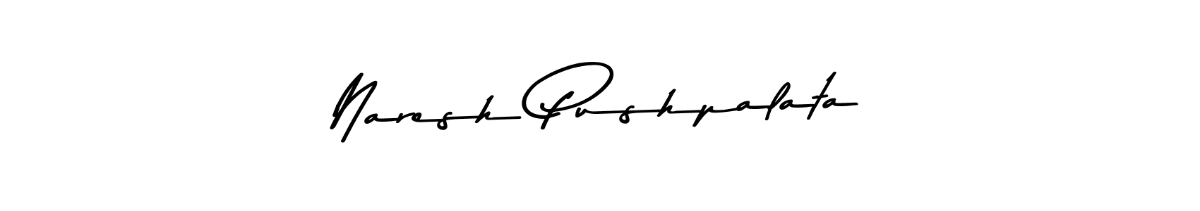 Create a beautiful signature design for name Naresh Pushpalata. With this signature (Asem Kandis PERSONAL USE) fonts, you can make a handwritten signature for free. Naresh Pushpalata signature style 9 images and pictures png