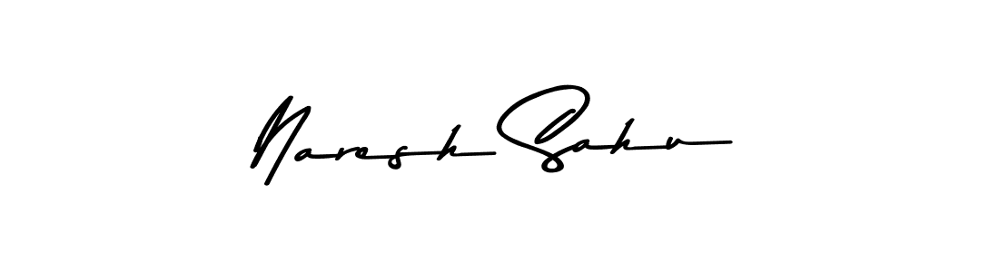 Use a signature maker to create a handwritten signature online. With this signature software, you can design (Asem Kandis PERSONAL USE) your own signature for name Naresh Sahu. Naresh Sahu signature style 9 images and pictures png