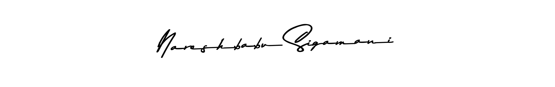 Make a beautiful signature design for name Nareshbabu Sigamani. Use this online signature maker to create a handwritten signature for free. Nareshbabu Sigamani signature style 9 images and pictures png