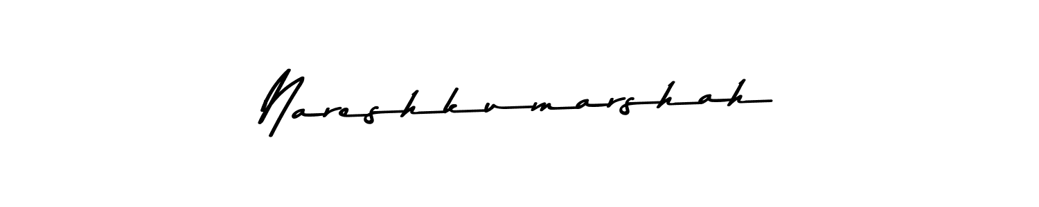 The best way (Asem Kandis PERSONAL USE) to make a short signature is to pick only two or three words in your name. The name Nareshkumarshah include a total of six letters. For converting this name. Nareshkumarshah signature style 9 images and pictures png