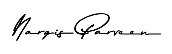 A sleek calligraphic signature for name Nargis Parveen utilizing Asem Kandis PERSONAL USE styling. Great for adding personal signatures to photos and art. Nargis Parveen signature style 9 images and pictures png