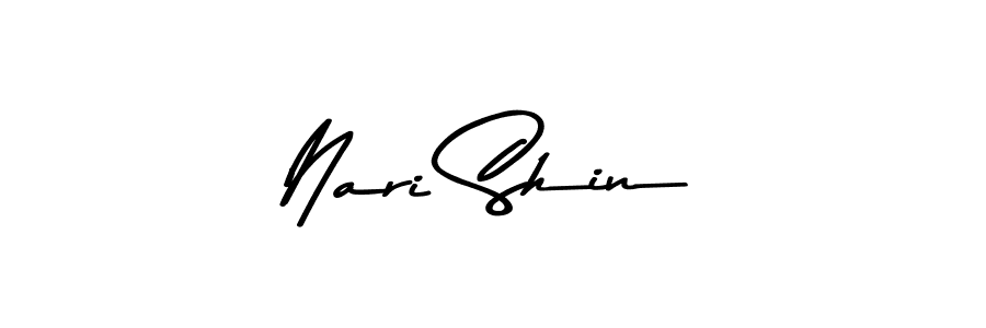 Design your own signature with our free online signature maker. With this signature software, you can create a handwritten (Asem Kandis PERSONAL USE) signature for name Nari Shin. Nari Shin signature style 9 images and pictures png
