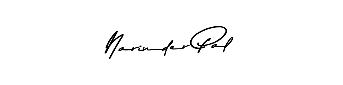 Create a beautiful signature design for name Narinder Pal. With this signature (Asem Kandis PERSONAL USE) fonts, you can make a handwritten signature for free. Narinder Pal signature style 9 images and pictures png