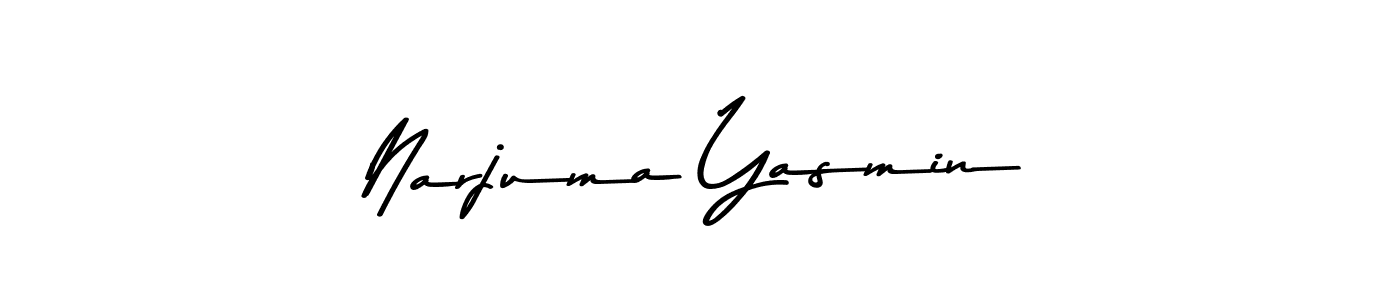 How to make Narjuma Yasmin signature? Asem Kandis PERSONAL USE is a professional autograph style. Create handwritten signature for Narjuma Yasmin name. Narjuma Yasmin signature style 9 images and pictures png