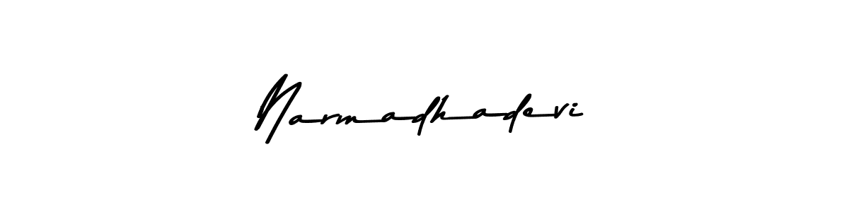 Create a beautiful signature design for name Narmadhadevi. With this signature (Asem Kandis PERSONAL USE) fonts, you can make a handwritten signature for free. Narmadhadevi signature style 9 images and pictures png