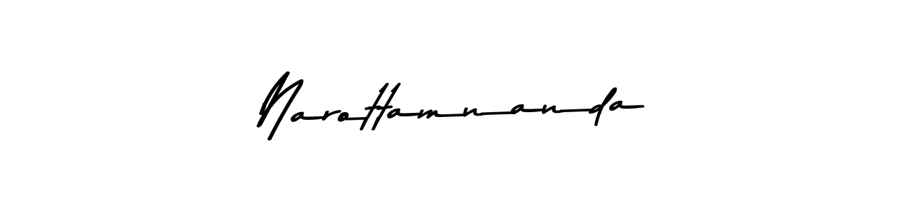 Asem Kandis PERSONAL USE is a professional signature style that is perfect for those who want to add a touch of class to their signature. It is also a great choice for those who want to make their signature more unique. Get Narottamnanda name to fancy signature for free. Narottamnanda signature style 9 images and pictures png