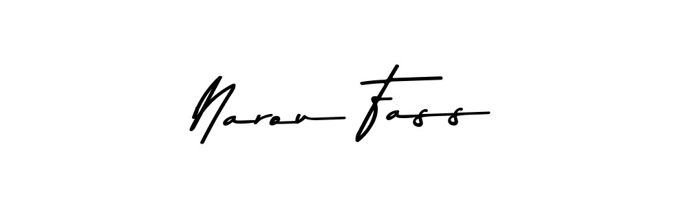 Narou Fass stylish signature style. Best Handwritten Sign (Asem Kandis PERSONAL USE) for my name. Handwritten Signature Collection Ideas for my name Narou Fass. Narou Fass signature style 9 images and pictures png
