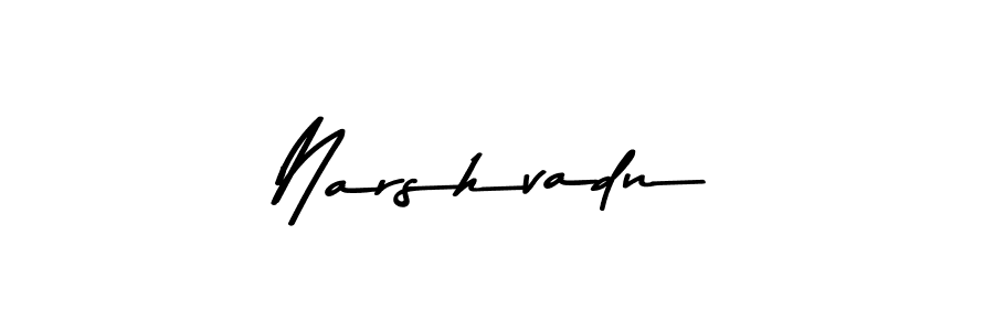 Use a signature maker to create a handwritten signature online. With this signature software, you can design (Asem Kandis PERSONAL USE) your own signature for name Narshvadn. Narshvadn signature style 9 images and pictures png