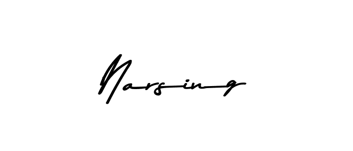 You should practise on your own different ways (Asem Kandis PERSONAL USE) to write your name (Narsing) in signature. don't let someone else do it for you. Narsing signature style 9 images and pictures png