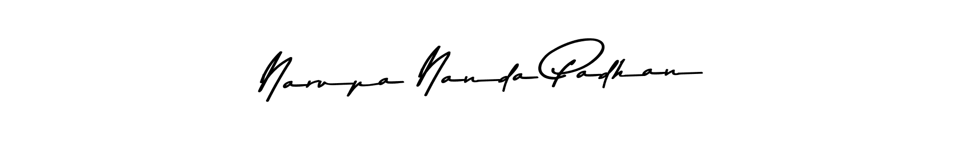 How to make Narupa Nanda Padhan signature? Asem Kandis PERSONAL USE is a professional autograph style. Create handwritten signature for Narupa Nanda Padhan name. Narupa Nanda Padhan signature style 9 images and pictures png