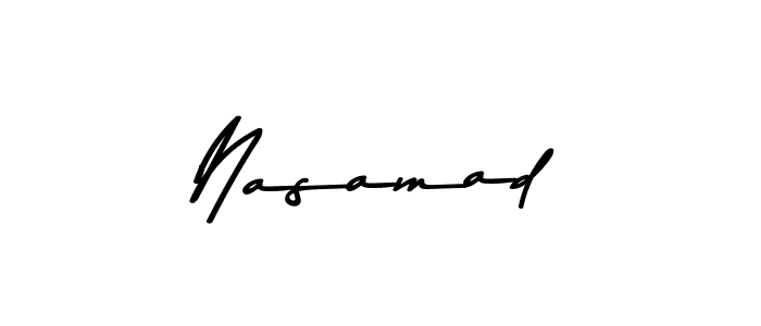 Here are the top 10 professional signature styles for the name Nasamad. These are the best autograph styles you can use for your name. Nasamad signature style 9 images and pictures png