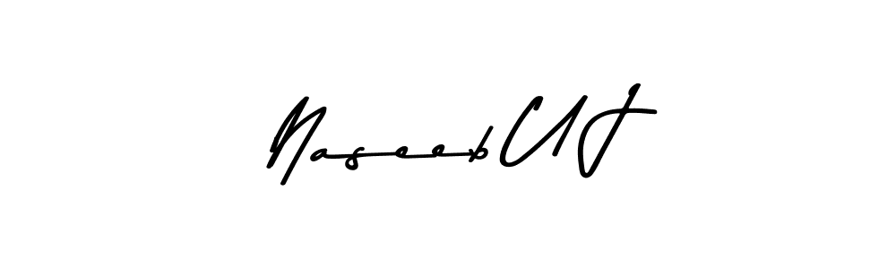 Also we have Naseeb U J name is the best signature style. Create professional handwritten signature collection using Asem Kandis PERSONAL USE autograph style. Naseeb U J signature style 9 images and pictures png