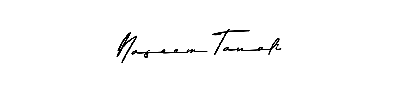 The best way (Asem Kandis PERSONAL USE) to make a short signature is to pick only two or three words in your name. The name Naseem Tanoli include a total of six letters. For converting this name. Naseem Tanoli signature style 9 images and pictures png