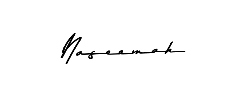 Create a beautiful signature design for name Naseemah. With this signature (Asem Kandis PERSONAL USE) fonts, you can make a handwritten signature for free. Naseemah signature style 9 images and pictures png