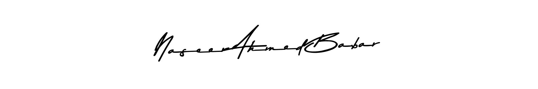 Naseer Ahmed Babar stylish signature style. Best Handwritten Sign (Asem Kandis PERSONAL USE) for my name. Handwritten Signature Collection Ideas for my name Naseer Ahmed Babar. Naseer Ahmed Babar signature style 9 images and pictures png