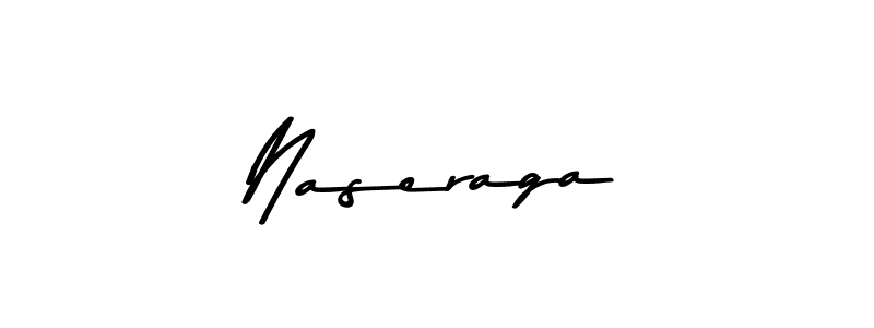 How to make Naseraga name signature. Use Asem Kandis PERSONAL USE style for creating short signs online. This is the latest handwritten sign. Naseraga signature style 9 images and pictures png