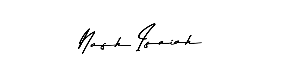 You can use this online signature creator to create a handwritten signature for the name Nash Isaiah. This is the best online autograph maker. Nash Isaiah signature style 9 images and pictures png