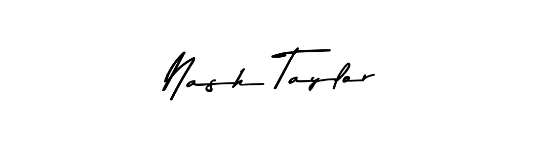 Design your own signature with our free online signature maker. With this signature software, you can create a handwritten (Asem Kandis PERSONAL USE) signature for name Nash Taylor. Nash Taylor signature style 9 images and pictures png