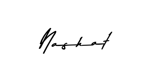 Make a beautiful signature design for name Nashat. Use this online signature maker to create a handwritten signature for free. Nashat signature style 9 images and pictures png