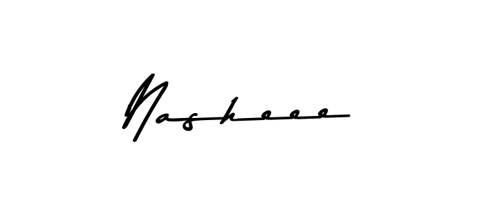 Nasheee stylish signature style. Best Handwritten Sign (Asem Kandis PERSONAL USE) for my name. Handwritten Signature Collection Ideas for my name Nasheee. Nasheee signature style 9 images and pictures png