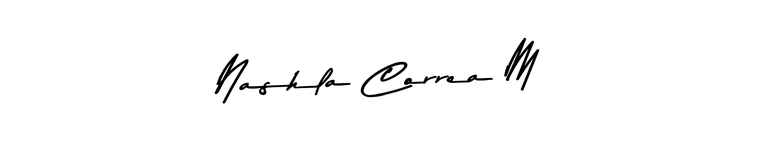 You can use this online signature creator to create a handwritten signature for the name Nashla Correa M. This is the best online autograph maker. Nashla Correa M signature style 9 images and pictures png