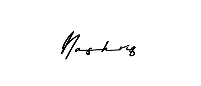 Here are the top 10 professional signature styles for the name Nashriq. These are the best autograph styles you can use for your name. Nashriq signature style 9 images and pictures png