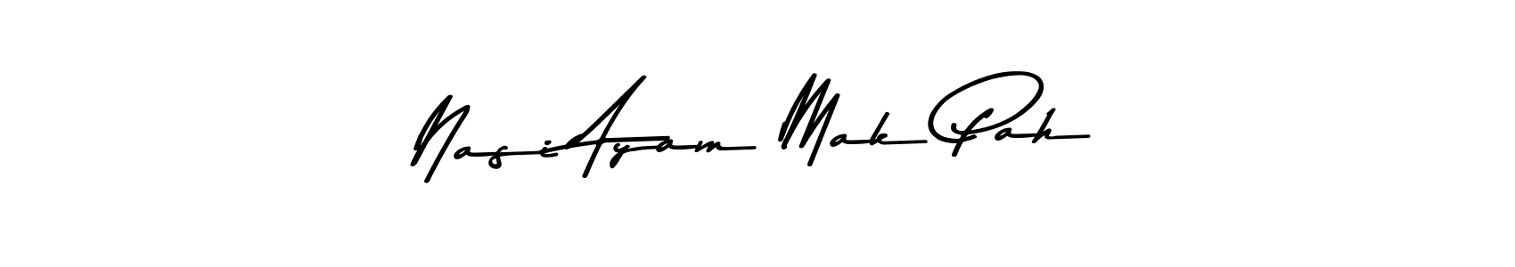 Design your own signature with our free online signature maker. With this signature software, you can create a handwritten (Asem Kandis PERSONAL USE) signature for name Nasi Ayam Mak Pah. Nasi Ayam Mak Pah signature style 9 images and pictures png