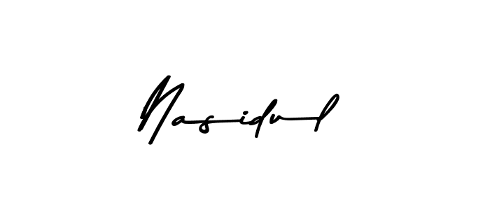 How to make Nasidul signature? Asem Kandis PERSONAL USE is a professional autograph style. Create handwritten signature for Nasidul name. Nasidul signature style 9 images and pictures png