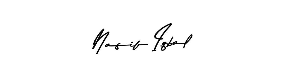 The best way (Asem Kandis PERSONAL USE) to make a short signature is to pick only two or three words in your name. The name Nasif Iqbal include a total of six letters. For converting this name. Nasif Iqbal signature style 9 images and pictures png