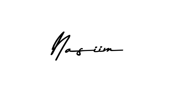 This is the best signature style for the Nasiim name. Also you like these signature font (Asem Kandis PERSONAL USE). Mix name signature. Nasiim signature style 9 images and pictures png
